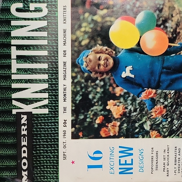 Modern Knitting September October 1960 Knit King Knitmaster Limited - Picture 1 of 11